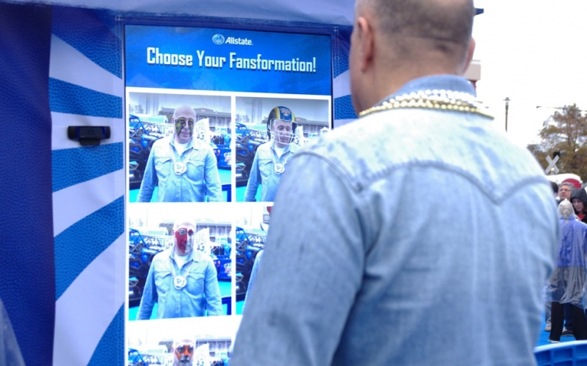 Allstate ar photobooth fan