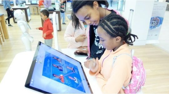 microsoft create change children interacting