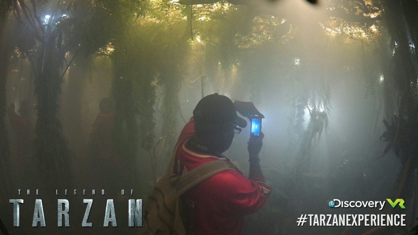 Man inside of Tarzan Experience