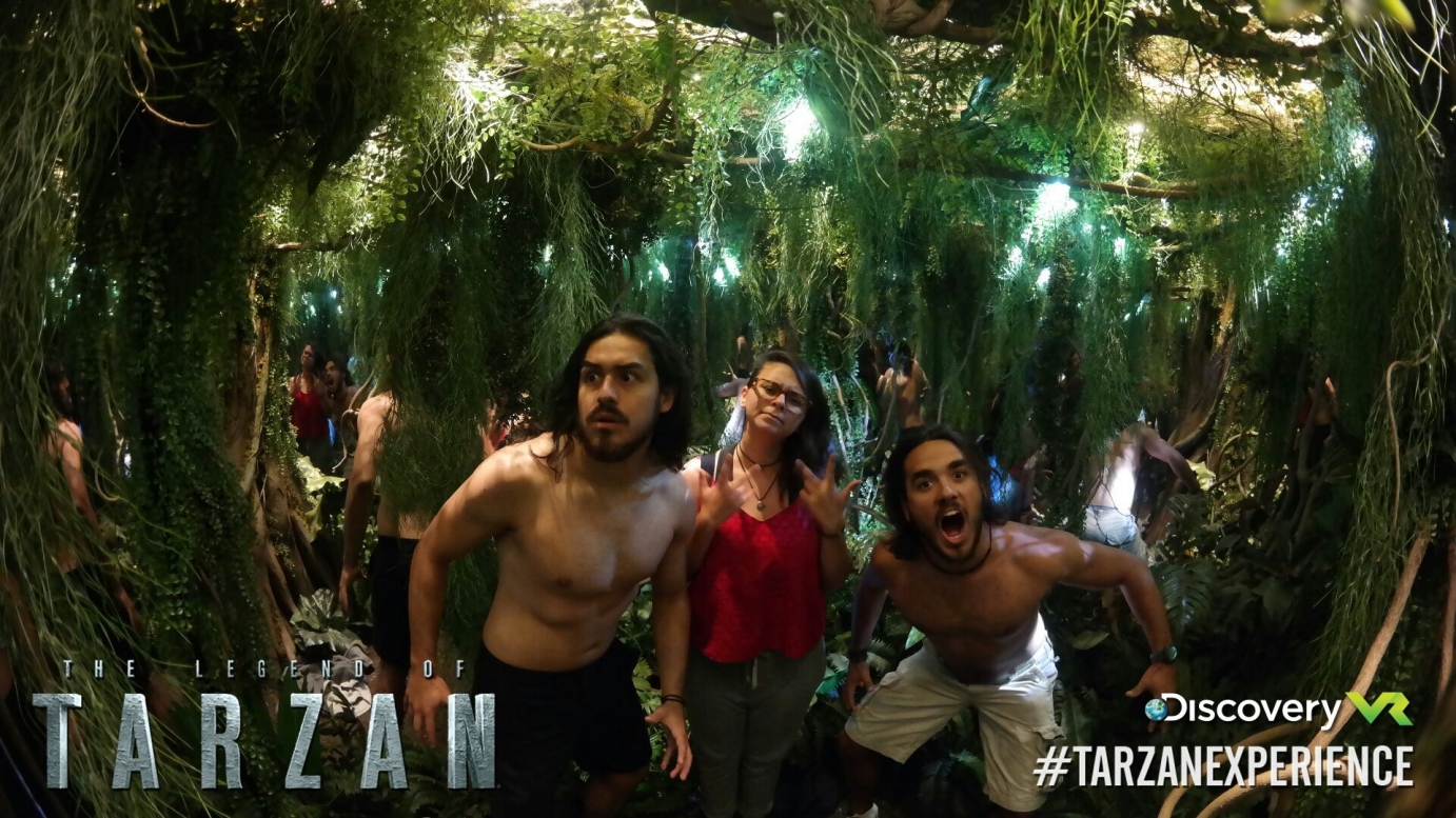 Group of people in the Tarzan experience